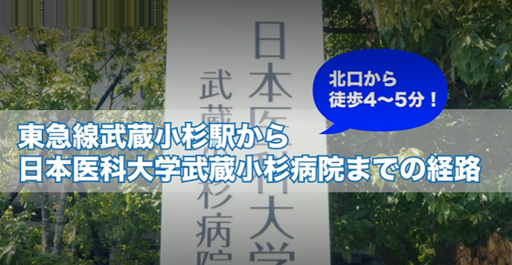 日本医科大学武蔵小杉病院までの経路