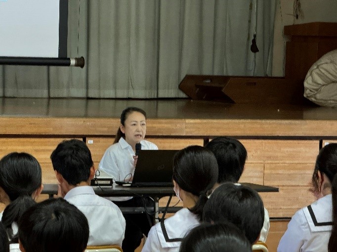 がん教育に関わる外部講師派遣_印西市立船穂中学校１