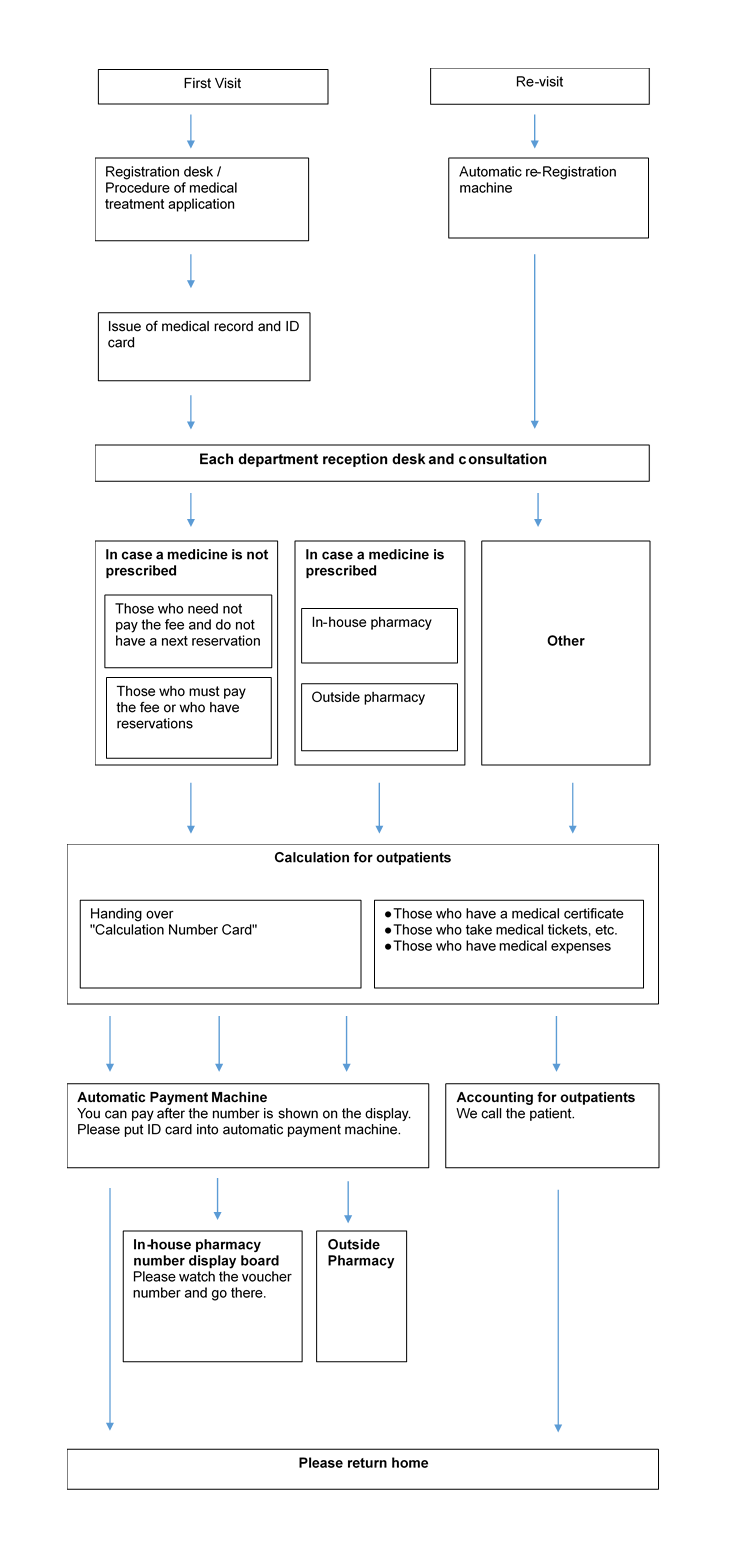 Flow of consultation and payment